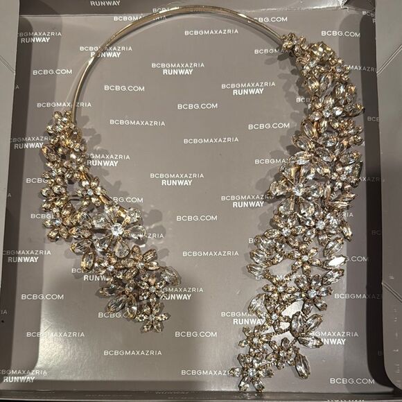 BCBGMAXAZRIA Gold and Silver Crystal Necklace - Picture 2 of 5